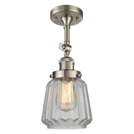 Innovations Lighting One Light Vintage Dimmable Led Semi-Flush Mount 201F-SN-G142-LED